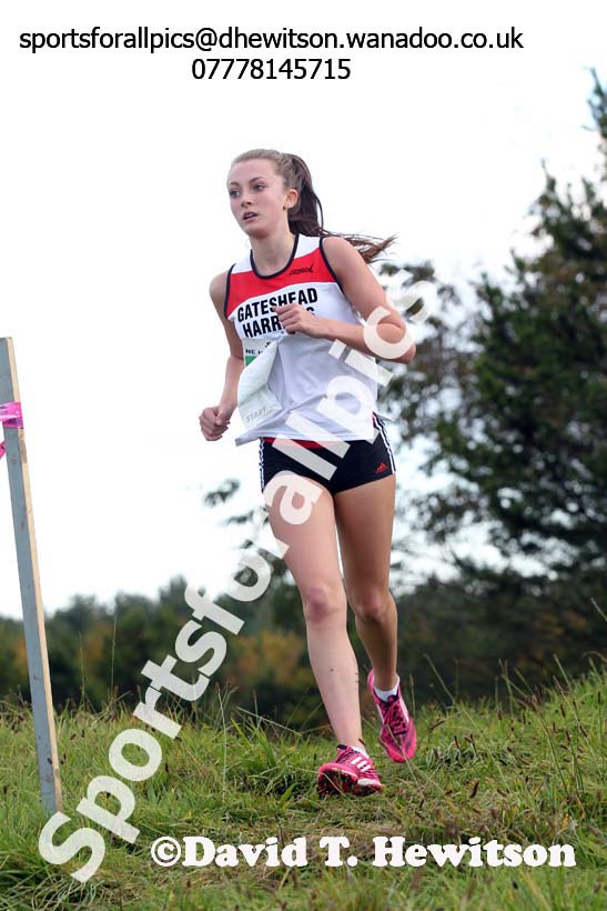 Girls under-15s, North East Harrier League, Cramlington. Photo: David T. Hewitson/Sports for All Pics